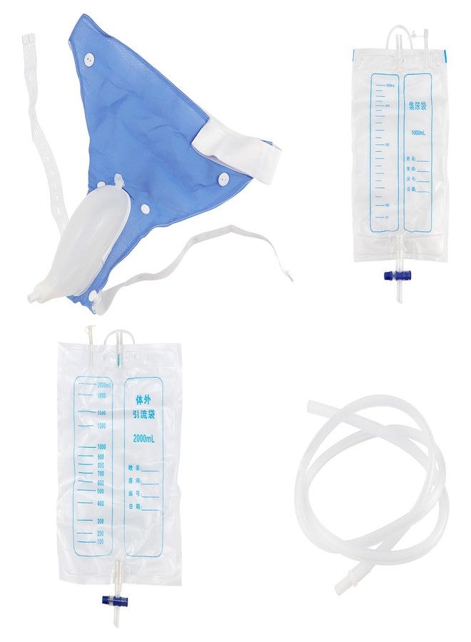LCJAOF Urine Collection Bag for Men Silicone Ventilated Urine Collector Reusable Urine Bag Collector External Catheter for Elderly Urinary Incontinence Bedridden Patients - Image 1